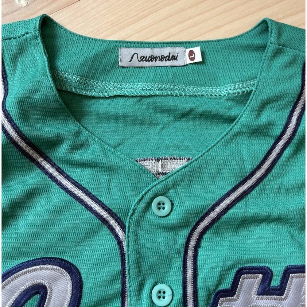 Seattle Seahawks Teal Jersey Size Large #51 Ichiro Suzuki Baseball Stitched - Picture 3 of 6